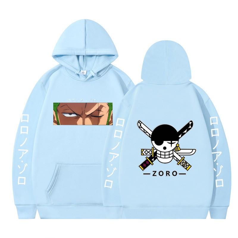 2026 Animation ONE PIECE Sauron Printed Loose Hoodie Autumn Men's and Women's Fleece Hooded Sweater New
