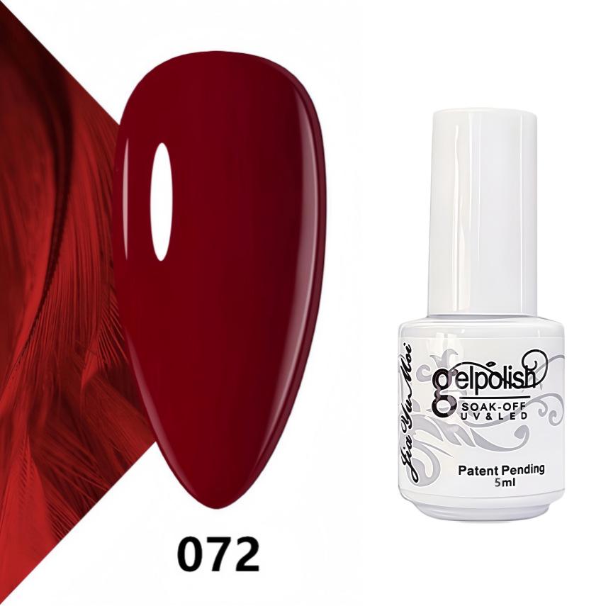 GELPOLISH Nail Art Set: Base, Top Coat, Transparent & White Gel Polishes