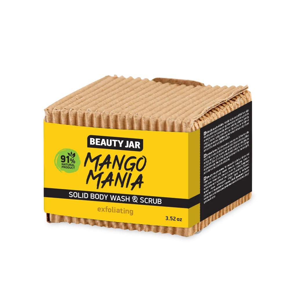 

Твердий скраб та засіб для миття тіла Манго Манія Beauty Jar 100 г