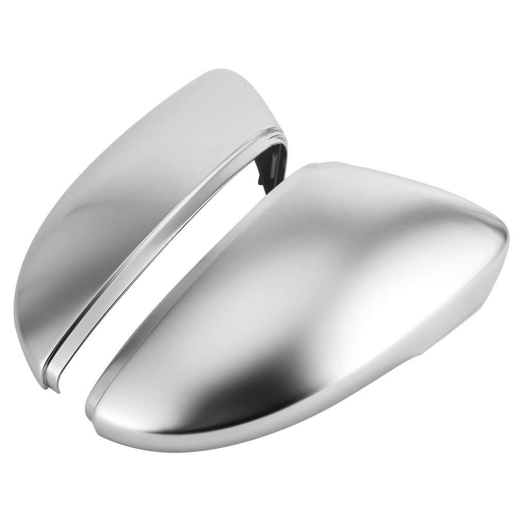 Pair Rearview Mirror Cover Housing Matte Chrome Protection Cap Shell Fit for B7 NMS