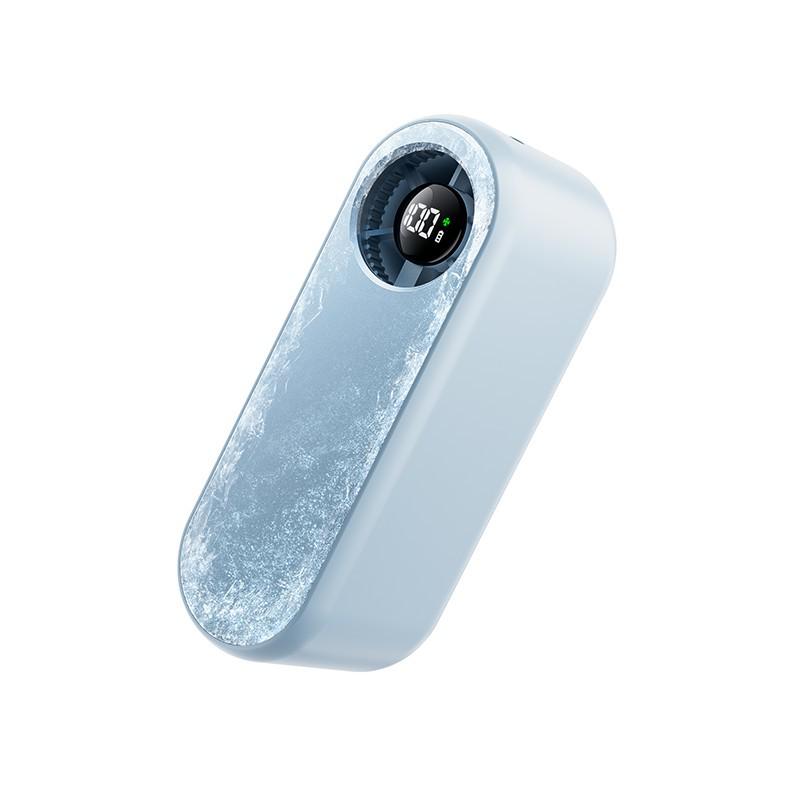 Mini Handheld Cooling Fan, Neck-Hanging USB-Powered, Portable Outdoor Ice Pack Fan