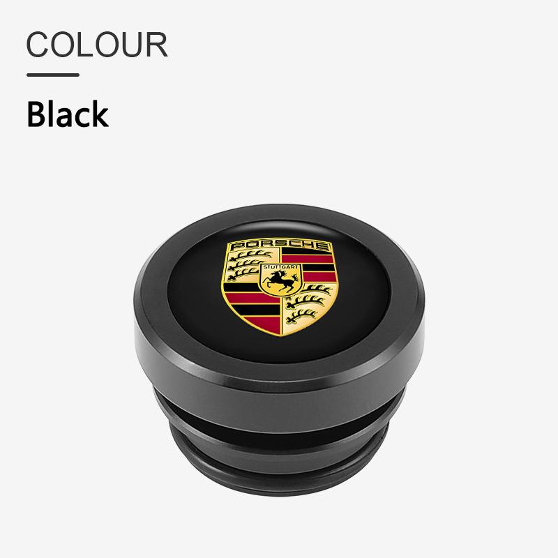 Alloy Car Cigarette Lighter Cover Dust Proof Cap Decoration For Porsche Macan 911 718 Taycan Panamera Cayenne Boxster Cayman