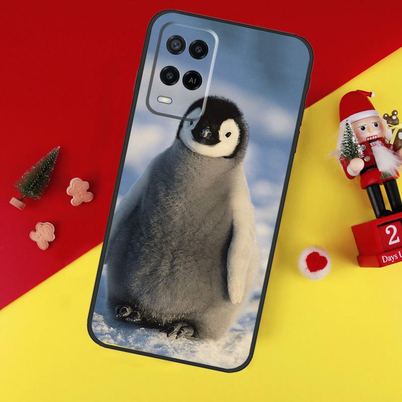 Penguin Snow Arctic Cute Animal Case For Oppo A94 A74 A54 A60 A40 A80 A16 A76 A96 A98 A58 A78 A18 A38 A57 A17 A15 A5 A6 Pro