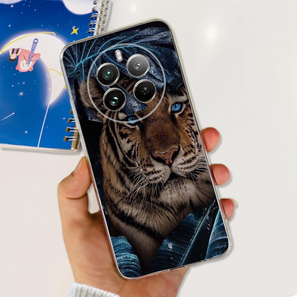 For Realme 12 Pro Plus Case Popular Flower Astronaut Soft Clear Silicone Phone Cover on Realme 12 Pro 5G 2024 Funda RMX3842 Case