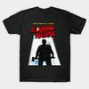 Men Black Print T-shirt Madman (1981) El Loco Marz No-Cut Transfer Paper Print Cotton Tshirt