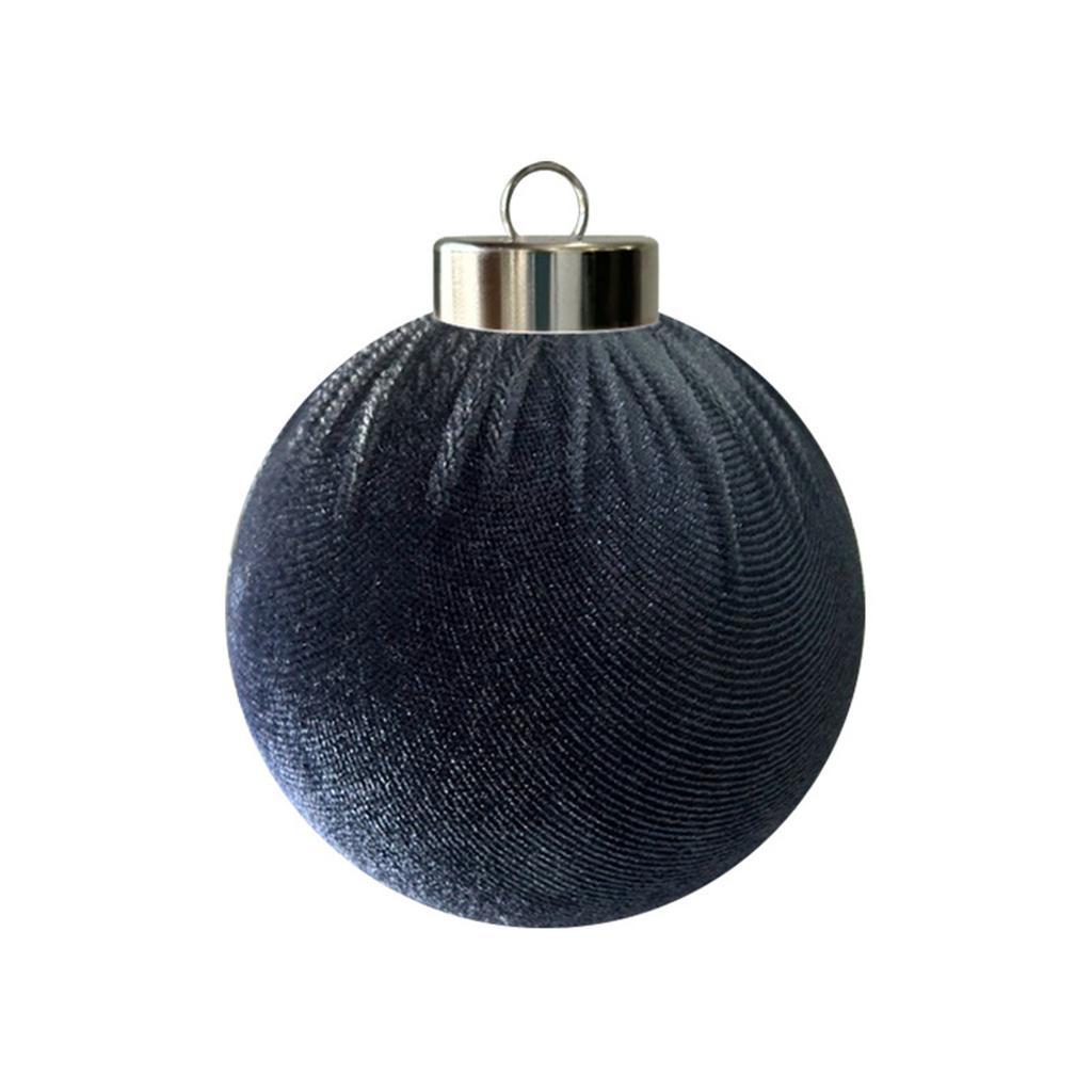 8 Pack Fabric Christmas Ball Ornaments for Holiday Tree Decoration