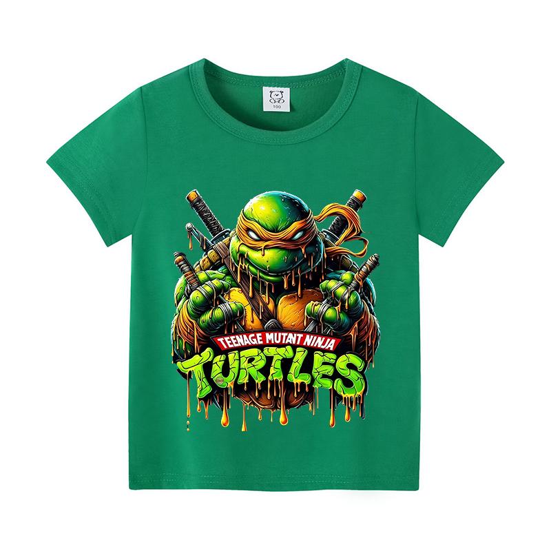 Teenage Mutant Ninja Turtles Children T-Shirts Cartoon Short Sleeves Top Tees Fashion Girls Boys Shirts Kids Summer Clothes Gift