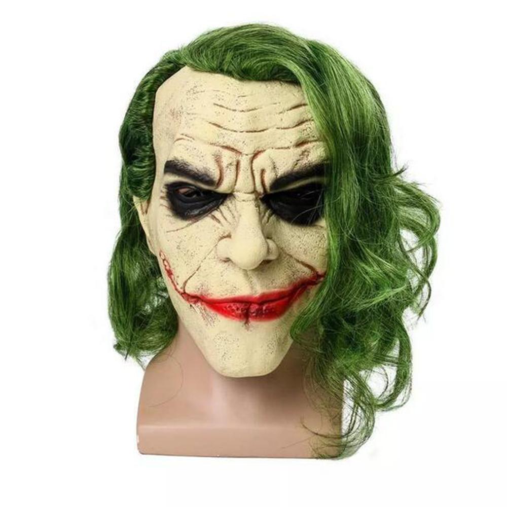 Maska Jokera Klauna Strašidelná Halloweenská Latexová Maska Pro Cosplay Kostýmové Rekvizity Celá Hlava