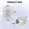alpmosn Car Wheel Tire Valve Caps 4pcs Bling Tire Valve Caps Crystal Tire Caps