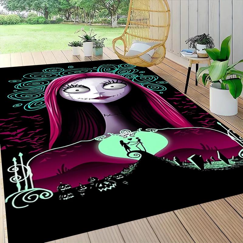 Nightmare Before Christmas Carpet Rug Soft Washable Anti Slip Home Living Room Sofa Mats Personalized Christmas Rug