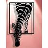 Forged Metal Zebra Wall Decor Modern Farmhouse Bohemian Animal Art