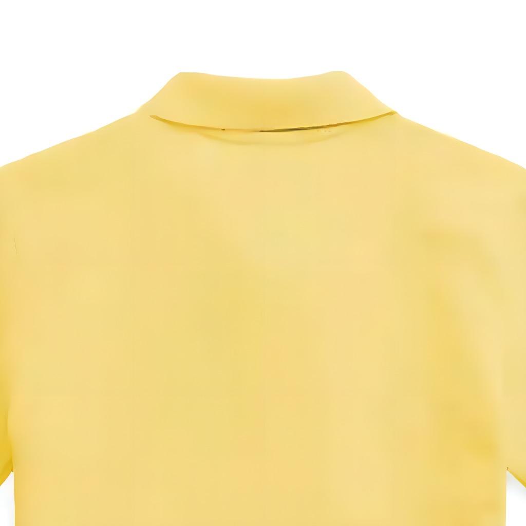 Polo Ralph Lauren T-Shirt Solid Color Logo Embroidery Button Casual Short Sleeve Polo Kids Tops Yellow 323703632-167