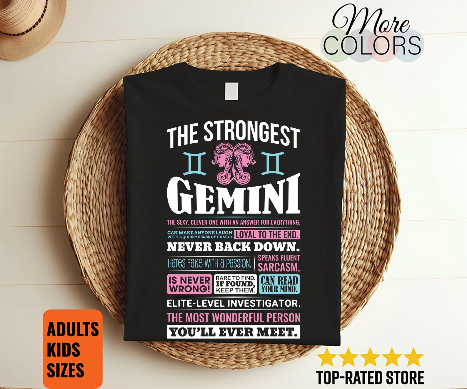 Gemini Astrological Zodiac Sign Facts T-Shirt, Born In May June Month Gift, Birthday Party Present, Funny Horoscope Astrology, T Shirts, 150