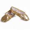 Sports Ballet Dancer Shoe Dance Feet Wearing Shoes Pointed Sequin Leather Ballet Dancing Shoes