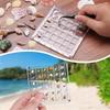 Acrylic Magnetic Seashell Display Box,Clear Sea Shell Display Box,Beach Magnet Storage Organizer Case for Seashell Diamond Beads