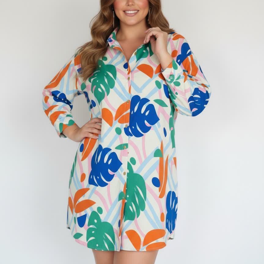 

2026 Women s Retro A-line Color Block Shirt Dress - Slimming Short Style with Long Sleeves M зелёный