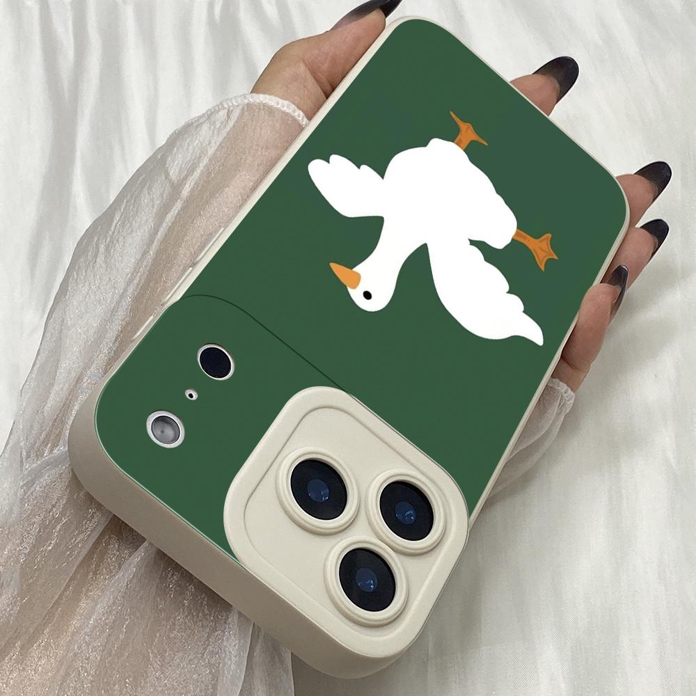 M623 DUCK DUCK Angel Eyes Soft Phone Cases for iPhone Samsung Galaxy Xiaomi Rdemi Huawei Honor Infinix Realme Vivo All Model Case