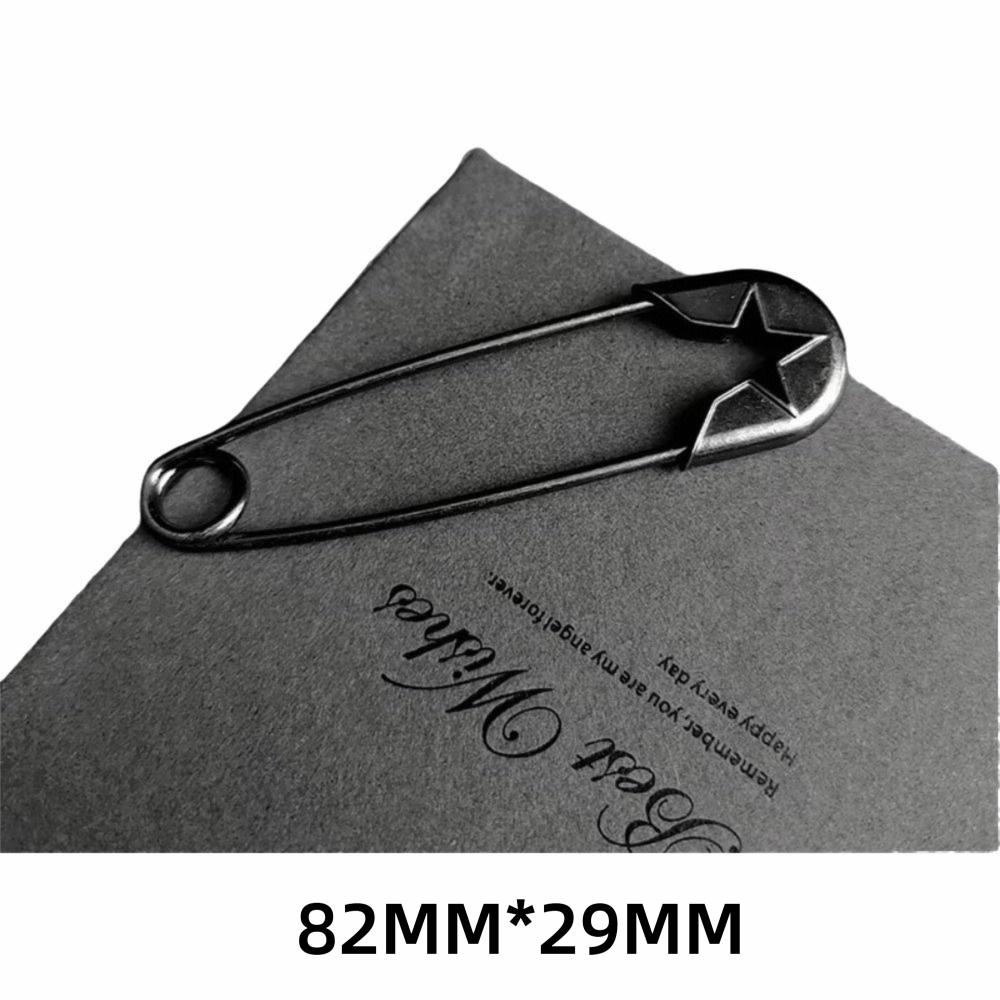 Adjustable Retro Large Pins Fixed Needle Clothing Metal Safety Pins Lapel Pin  Hat Coat Accessory