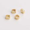 Six-pointed Star Bead Ring Peach Heart Beads Jewelry Spacer Beads 14kGold-plated Accessories DIY Handmade 1pc