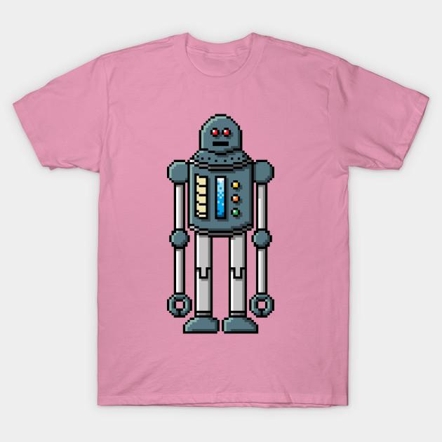 T Shirt Women Pixel Robot 137 Harajuku Print Kawaii Tshirt Summer Short Sleeve Female T-Shirt Top Tee