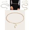 Gold And Silver Metal Waist Jewelry Chain With Hook Closure For Party And Casual Wear
