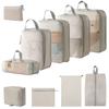 Travel Compression Packing Bag - Toiletry, Cosmetic, Clothes and Shoe Storage for Luggage