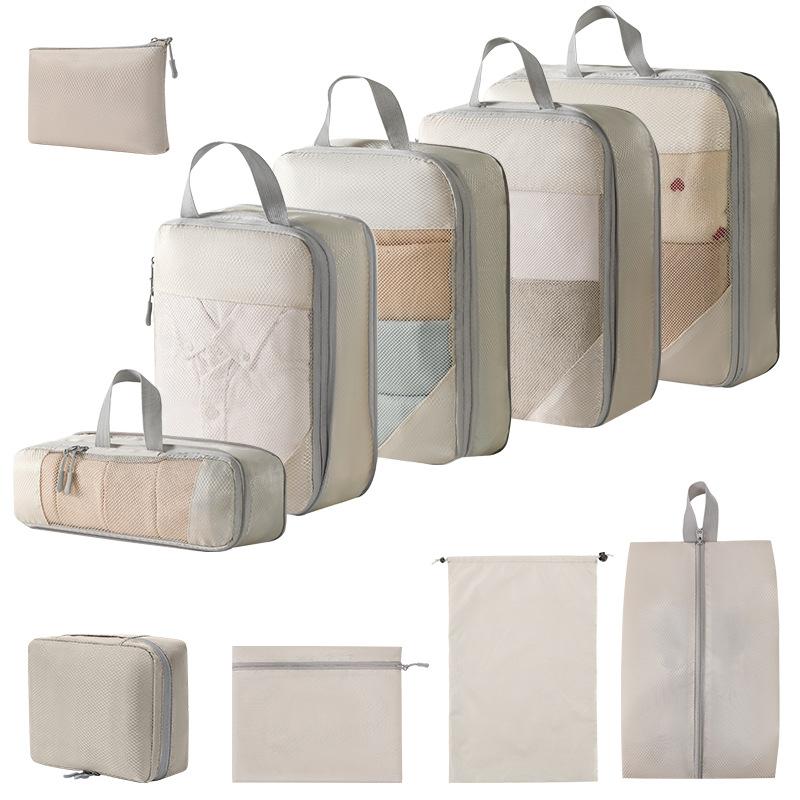 Travel Compression Packing Bag - Toiletry, Cosmetic, Clothes and Shoe Storage for Luggage