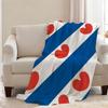 Nation Netherlands Friesland Province Blanket Throw Super Cosy Plush Living Room Sofa Couch Childish Birthday Gifts