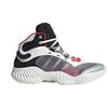 Adidas Pro Bounce Ns Shock Absorbing Durable Mid-Top Basketball Shoes Unisex Basketball Shoes White Red JH8078