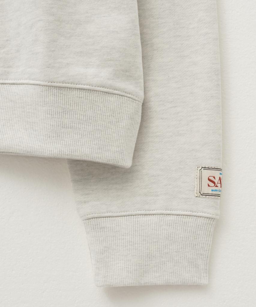 Seteo Classic Logo Sweatshirt Ivory Beige