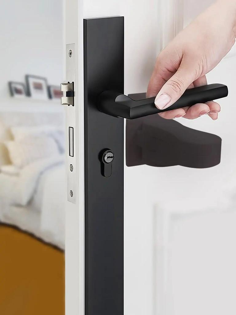 1pc- Multi-function Door Handle Lock Child Safety Lock for Cabinet Drawer Doorstop
