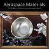 LFGB Certificated 99.981% Pure Titanium Bowl Luxury Aerospace Material Dinnerware Fall Resistant Ultra Weightless Baby Tableware