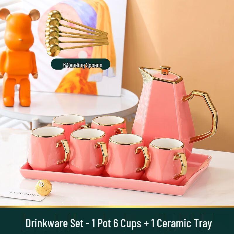 

Nordic Ceramic Light Luxury Tea and Water Cup Set