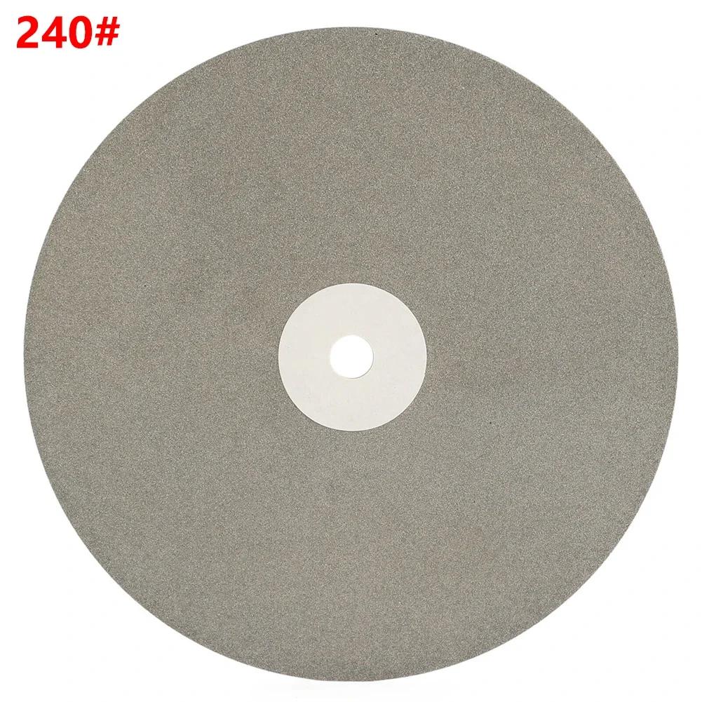 8Inch 111mm emery Coated Lapping Disc Grit 61-1111 1/1in Hole Flat Lap Wheel Abrasive Grinding Disc For Gemstone Jewelry Rock