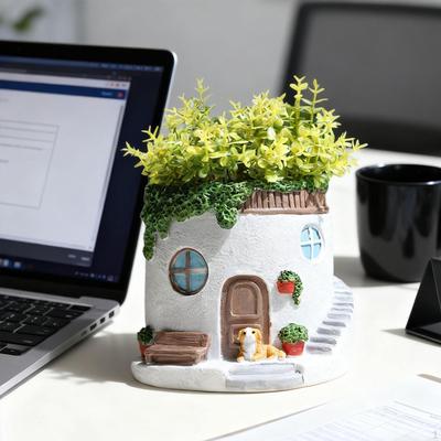 Blumentopf, Harz-Pflanztopf, Niedliche Knospenvasen-Dekoration, Bonsai-Pflanzgefäß Kreativ Mini