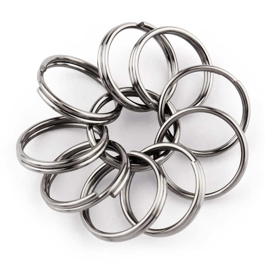 

Titanium Key 14mm Highly Lightweight Key Holders [Looking] 10-Pack Rings, Diameter, Resilient, Long-Lasting, Stylish, Keychains, Rings,