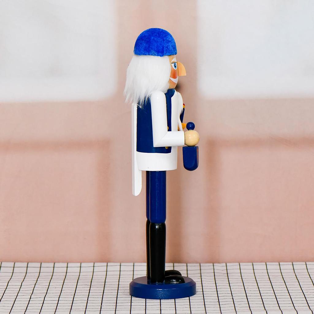 Nutcracker Ornament Christmas Nutcracker 14inch Wooden Figurine Decoration for Indoor Outdoor Home Porch Party Family Children