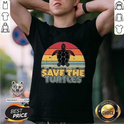 Good Save The Turtles Retro Vintage Version Shirt