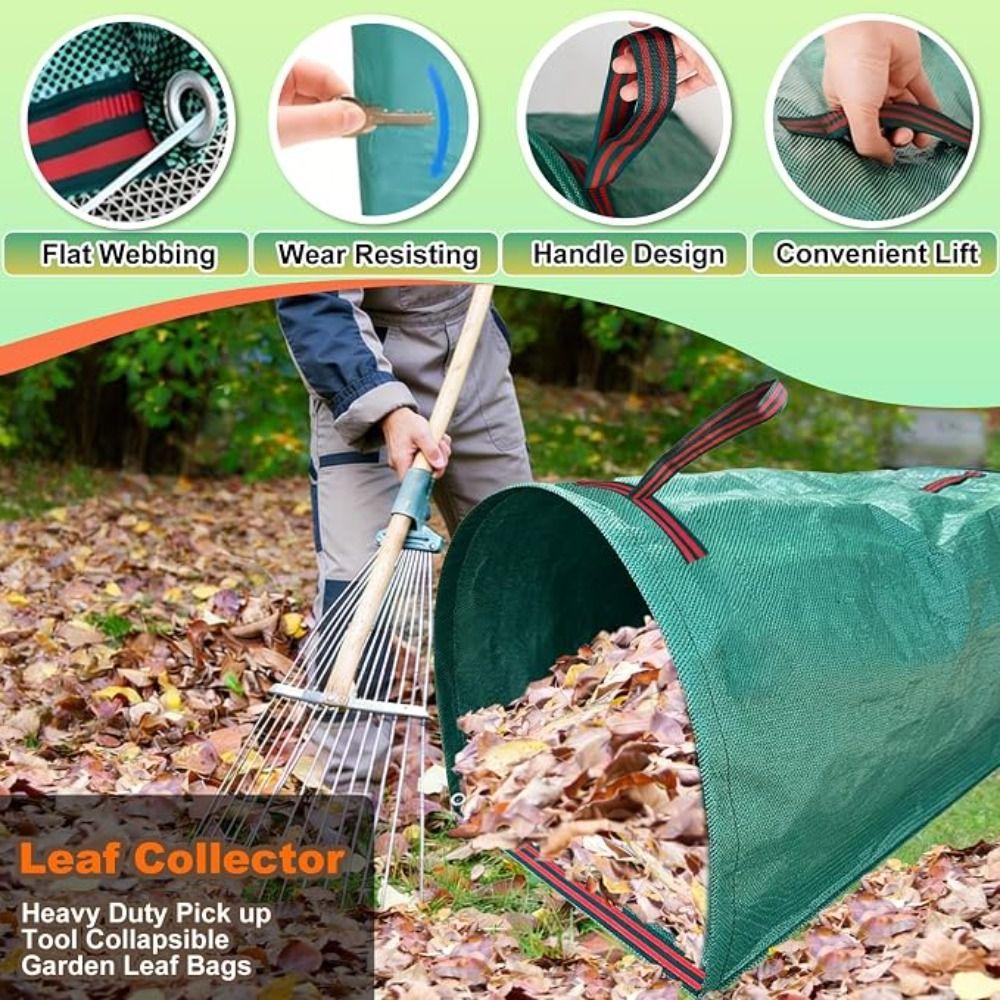 Hand Held Leaf Rake Portable Garden Leaf Collector Easy To Use Outdoor Leaf Trap Garden Hand Tools