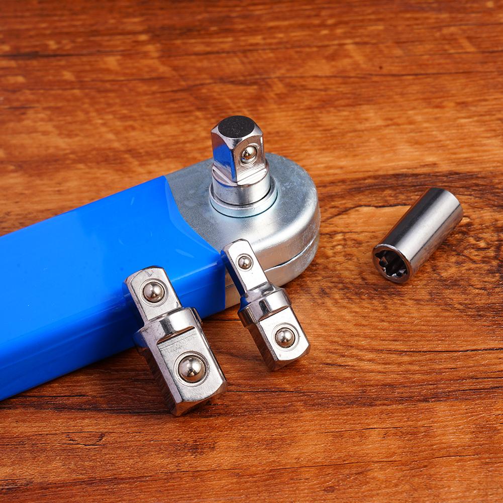 Impact Ready Offset Extension Wrench, Tight Reach Extension Wrench Set, With 1/2", 1/4" And 3/8" Square Drive Adapters