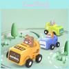 Children's Cartoon Animal Inertia Toy Car Pressing Engineering Vehicle Wholesale