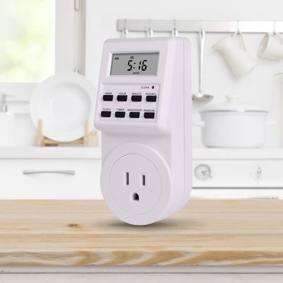 TM516 Týdenní programovatelný časovačový spínač, nástěnná zásuvka, digitální displej, časovačová zásuvka pro domácnost