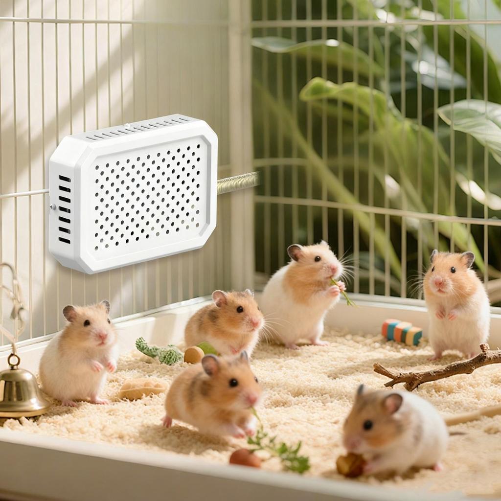 Intelligent Termostat Värmepanel Säker Värmning för Små Husdjur, Fågelbur & Bur, Automatisk Temperaturkontroll