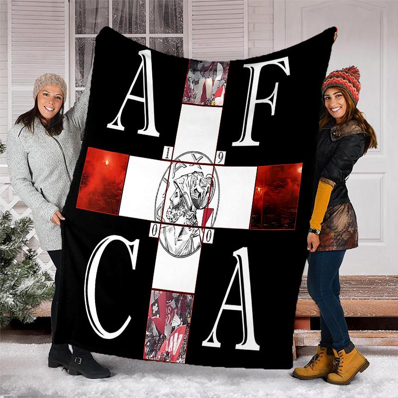 AFC Ajax printed throw blanket—soft,warm;versatile blanket for all seasons—perfect as &air-conditioning throw,nap blanket