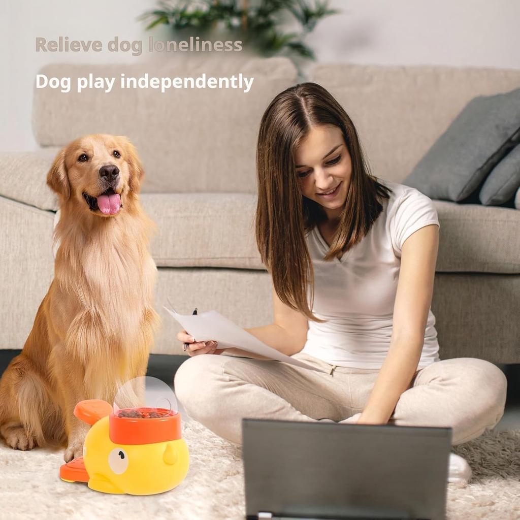 Small Dog Interactive Treat Dispenser Toy, Food Puzzle Slow Feeder
