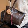Borsa retrò di grande capacità, Borsa tote alla moda, Semplice borsa a tracolla per il pendolare