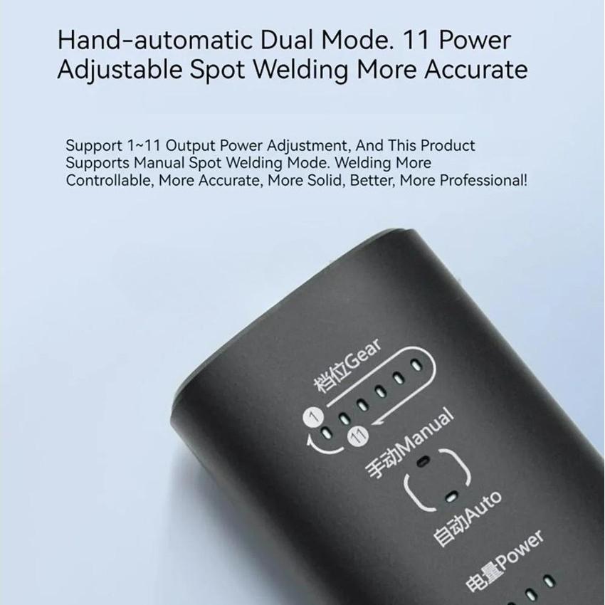 H1 Håndholdt Punktsveiser 4.2V Bærbar Mikro Batterisveisemaskin 11 Gir Justerbart Mikro Punktsveiseutstyr