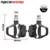 Pedal de bicicleta de estrada RACEWORK Nylon Pedais de bloqueio de bicicleta Ciclismo Rolamento Presilhas Pedal Clipless para sistema SPD SL com placa de bloqueio