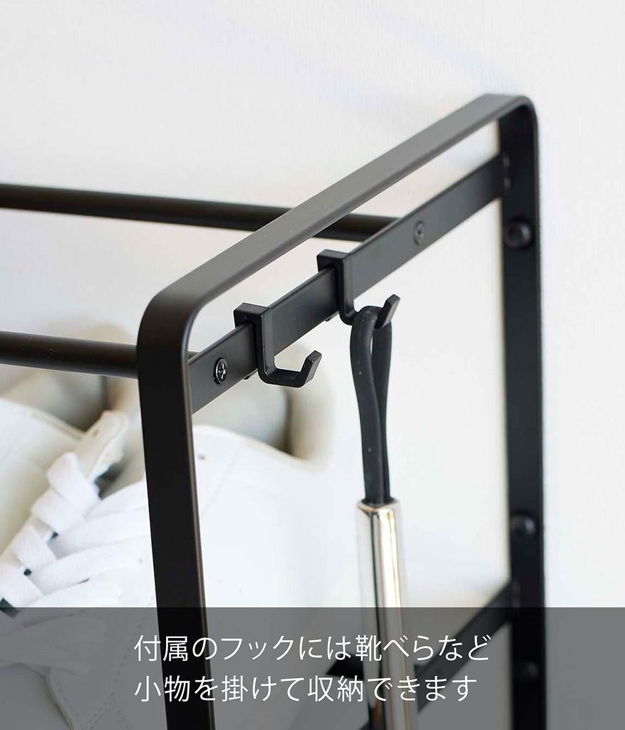Yamazaki Tweezers and Wood Screws Shoe Rack for 3 X D25 X Floating Shoe Easy To Hooks 4507 (Yamazaki) [Drywall Included] Wall-mounted Drywall,