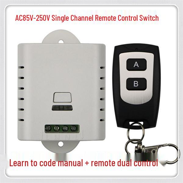 220V Single-Way Remote Control Light Switch with Manual Function and Learning Code 315M Single-way Remote Switch
